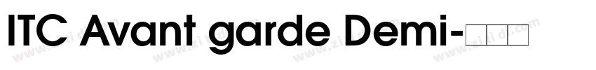 ITC Avant garde Demi字体转换